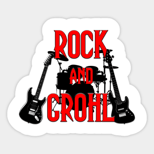 Rock and Grohl Sticker